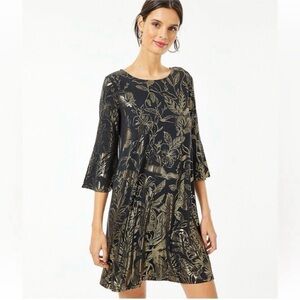 Lilly Pulitzer Ophelia metallic embossed dress
